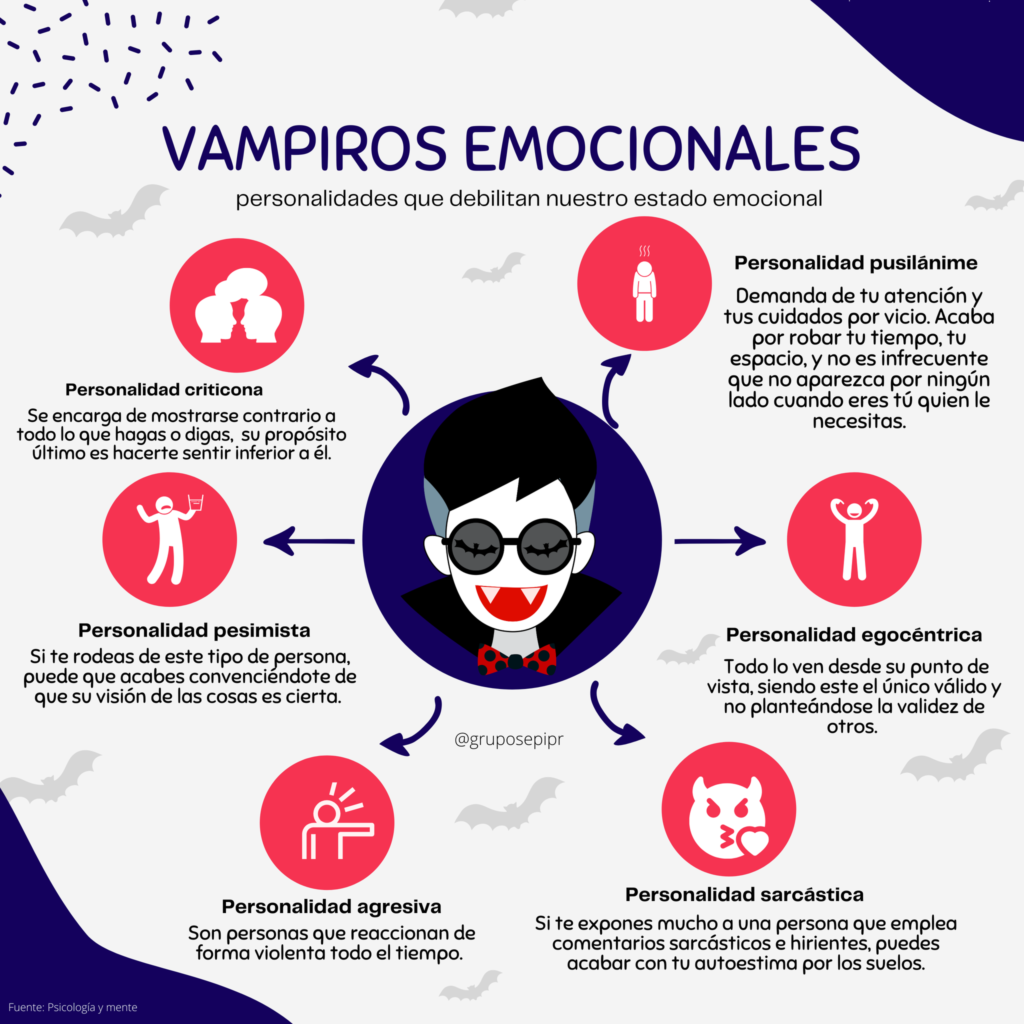 vampiros emocionales infografia que son